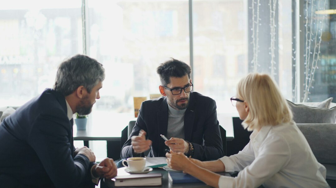 business team in negotiation